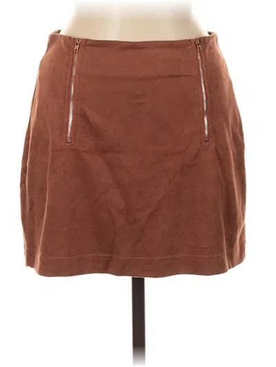 Pre-owned Shein Casual Skirt In Brown
