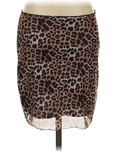 Pre-owned Shein Casual Skirt In Brown