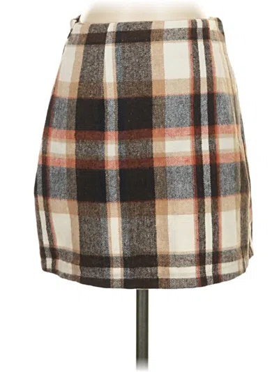 Pre-owned Shein Casual Skirt In Brown
