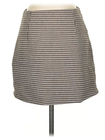 Pre-owned Shein Casual Skirt In Brown