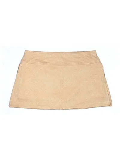 Pre-owned Shein Casual Skirt In Brown