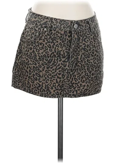 Pre-owned Shein Casual Skirt In Brown