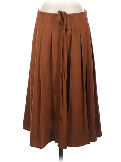 Pre-owned Shein Casual Skirt In Brown