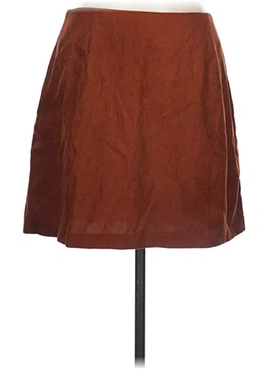 Pre-owned Shein Casual Skirt In Brown