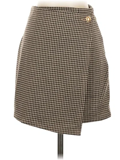 Shein Casual Skirt In Brown