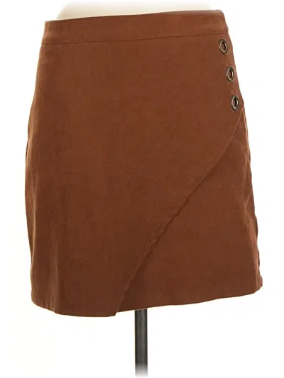 Pre-owned Shein Casual Skirt In Brown