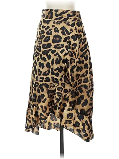 Pre-owned Shein Casual Skirt In Gold