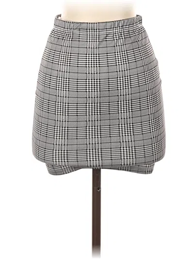 Pre-owned Shein Casual Skirt In Gray
