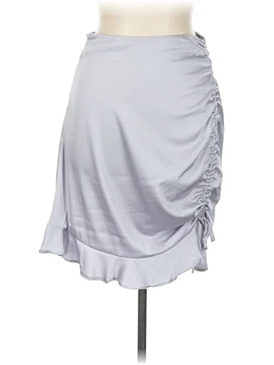 Pre-owned Shein Casual Skirt In Gray