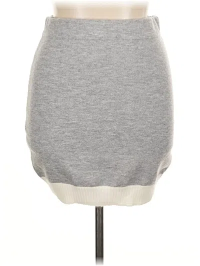 Pre-owned Shein Casual Skirt In Gray