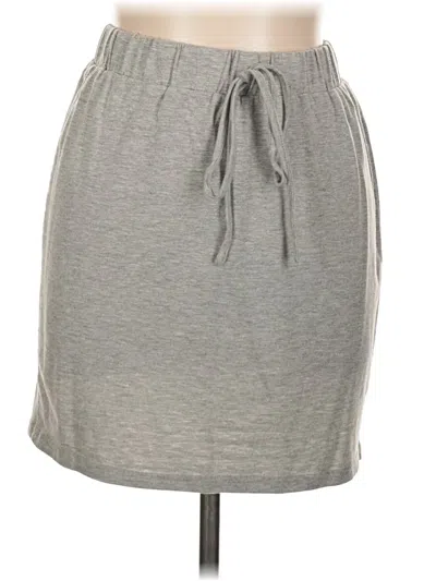 Pre-owned Shein Casual Skirt In Gray