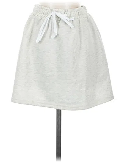 Pre-owned Shein Casual Skirt In Gray