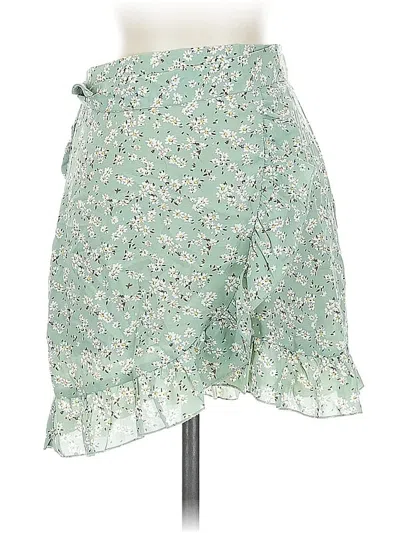 Pre-owned Shein Casual Skirt In Green