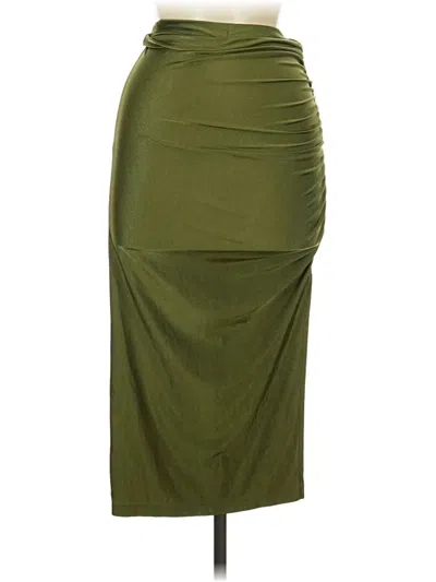 Pre-owned Shein Casual Skirt In Green