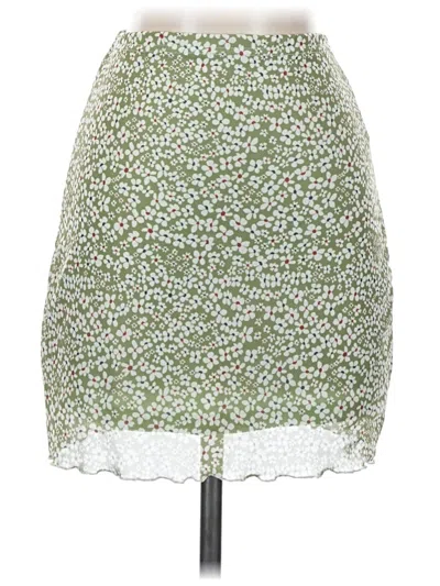 Pre-owned Shein Casual Skirt In Green