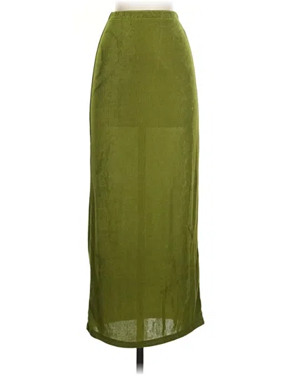 Pre-owned Shein Casual Skirt In Green
