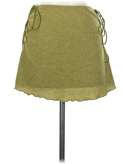 Pre-owned Shein Casual Skirt In Green