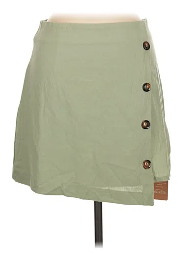 Shein Casual Skirt In Green
