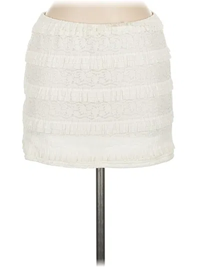 Pre-owned Shein Casual Skirt In Ivory