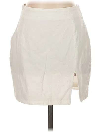 Pre-owned Shein Casual Skirt In Ivory