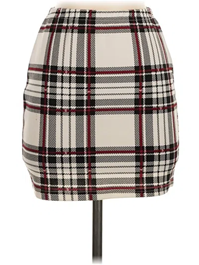 Pre-owned Shein Casual Skirt In Ivory