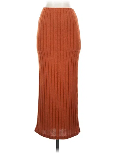 Pre-owned Shein Casual Skirt In Orange