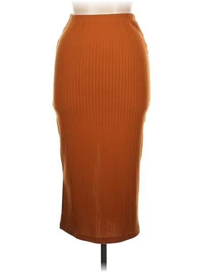 Pre-owned Shein Casual Skirt In Orange