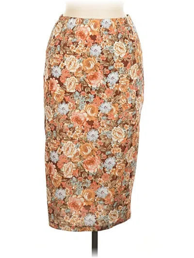 Pre-owned Shein Casual Skirt In Orange