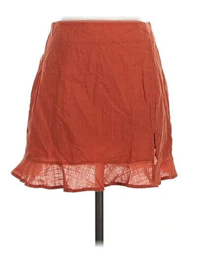 Pre-owned Shein Casual Skirt In Orange