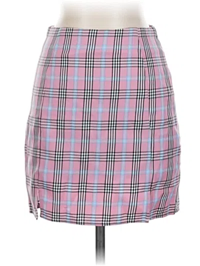 Pre-owned Shein Casual Skirt In Pink