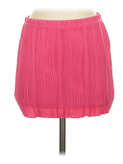 Pre-owned Shein Casual Skirt In Pink
