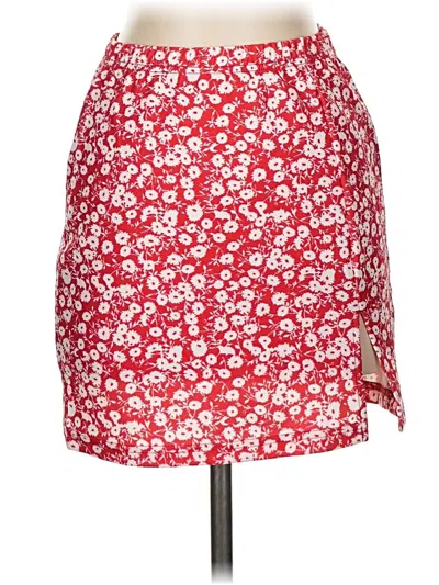 Pre-owned Shein Casual Skirt In Red