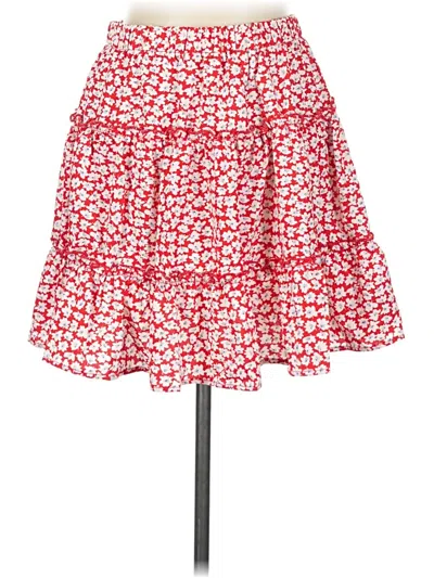 Pre-owned Shein Casual Skirt In Red
