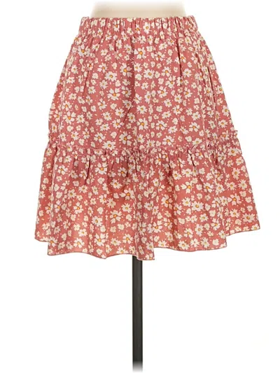 Pre-owned Shein Casual Skirt In Red