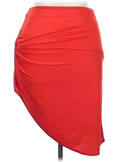 Pre-owned Shein Casual Skirt In Red