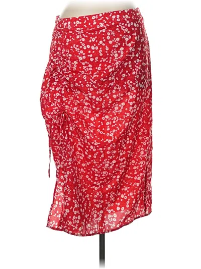 Pre-owned Shein Casual Skirt In Red