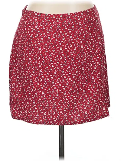 Pre-owned Shein Casual Skirt In Red