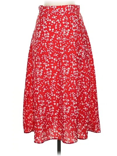 Pre-owned Shein Casual Skirt In Red