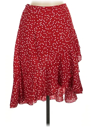 Pre-owned Shein Casual Skirt In Red