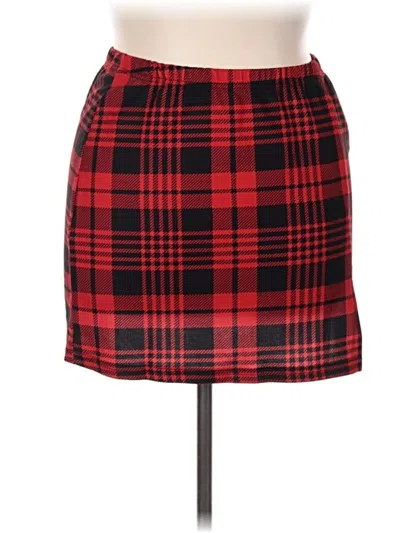 Pre-owned Shein Casual Skirt In Red