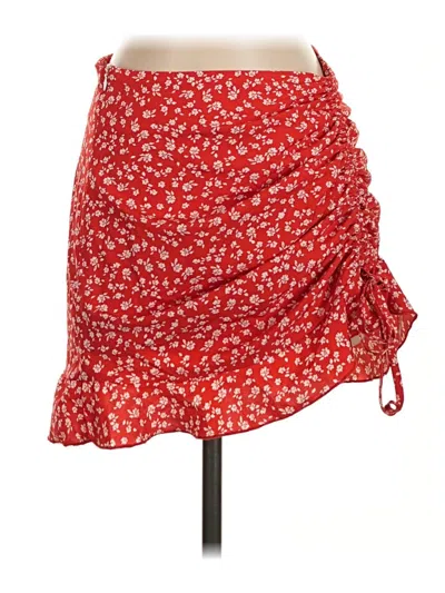 Pre-owned Shein Casual Skirt In Red