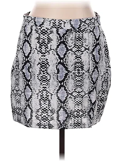 Pre-owned Shein Casual Skirt In Silver