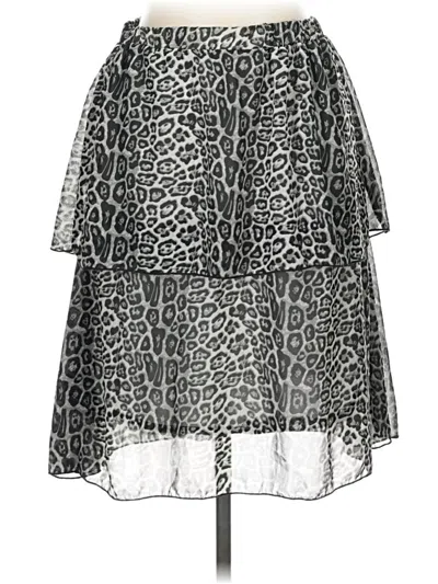 Pre-owned Shein Casual Skirt In Silver