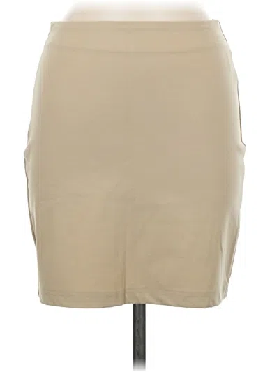 Pre-owned Shein Casual Skirt In Tan