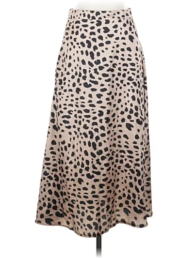 Pre-owned Shein Casual Skirt In Tan