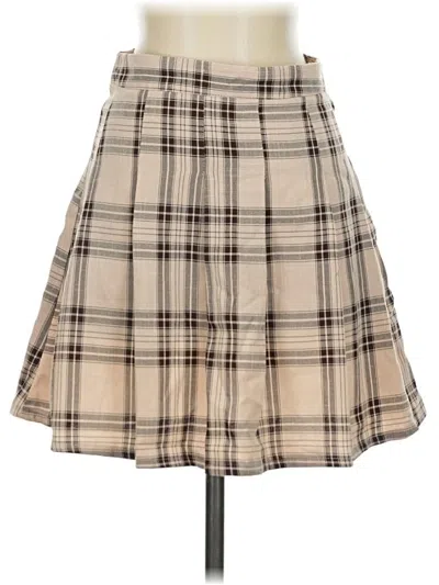 Pre-owned Shein Casual Skirt In Tan