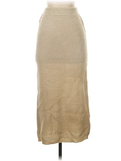 Pre-owned Shein Casual Skirt In Tan