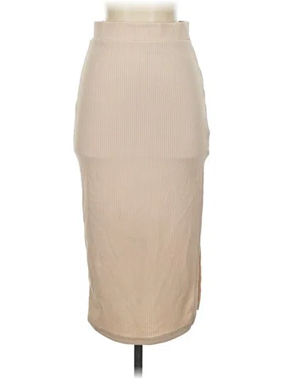 Pre-owned Shein Casual Skirt In Tan