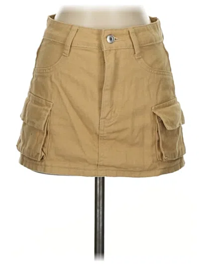 Pre-owned Shein Casual Skirt In Tan