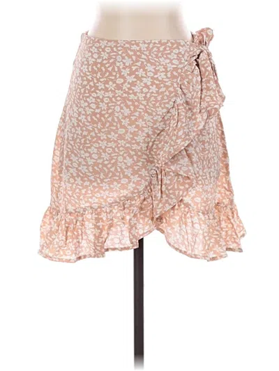 Pre-owned Shein Casual Skirt In Tan